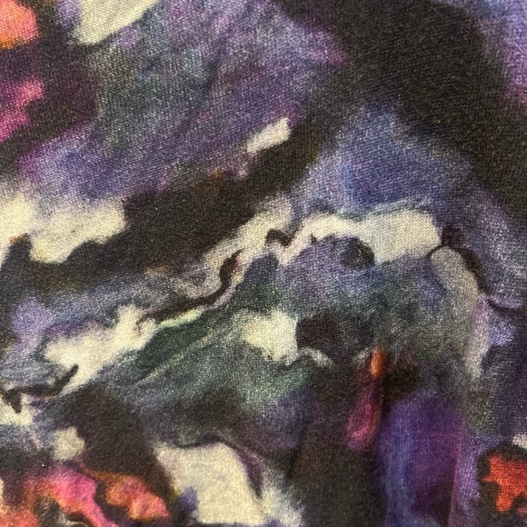 Anthropologie Multicolor Cowl Neck Sweater with 3/4 Batwing Sleeves - Picture 3 of 7